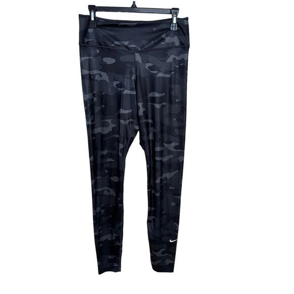 Nike One Tight Fit Shiny Camo Dri-Fit Sports Bra & Leggings Set L - Picture 7 of 12